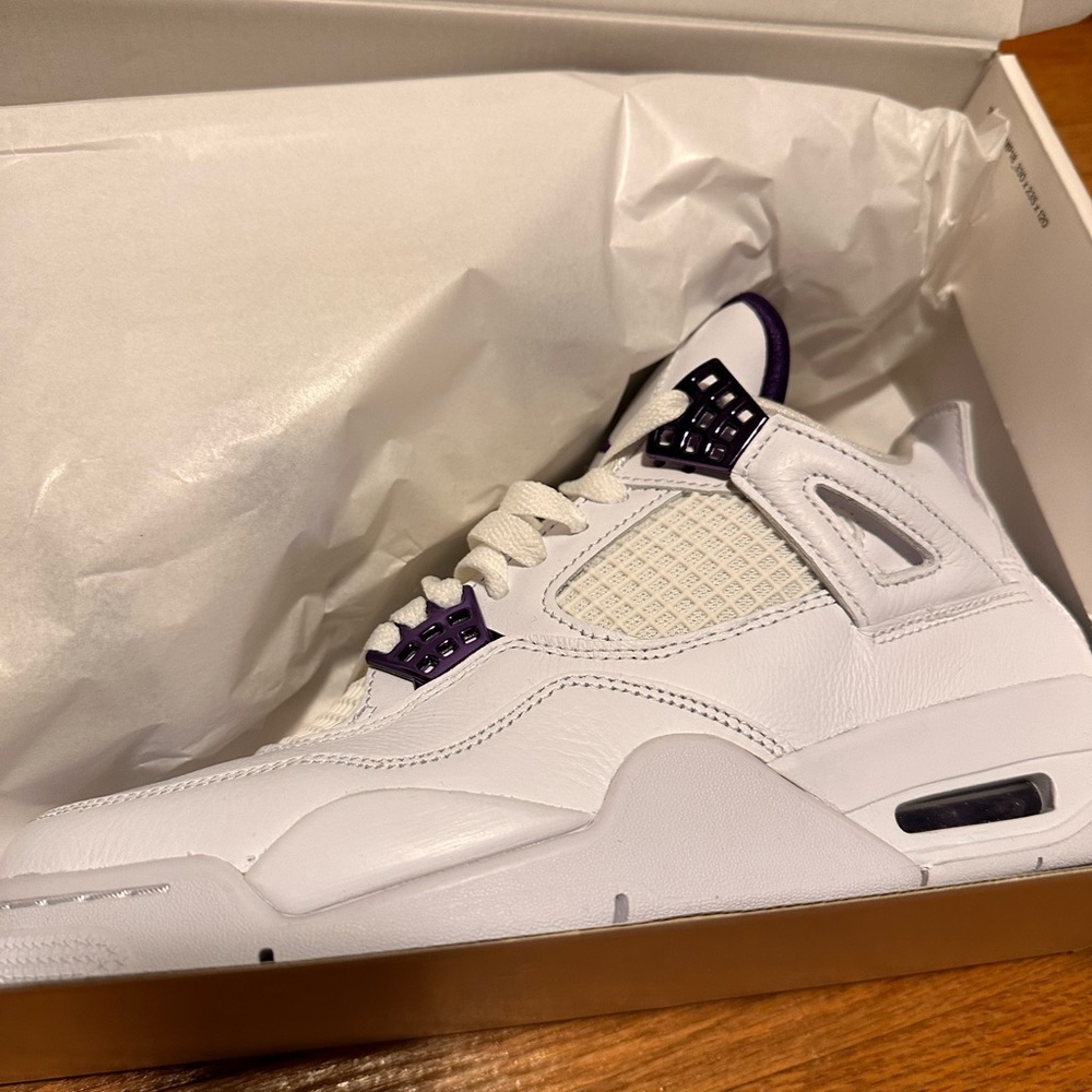 Metallic Purple Jordan 4s